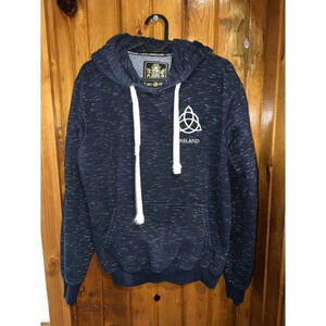 Irish Connexxion Unisex Hoodie Dublin Blue White Pullover Long Sleeve Woman's M‎